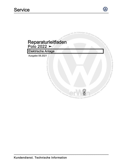 Polo 2022 Reparaturanleitung Elektrische Anlage