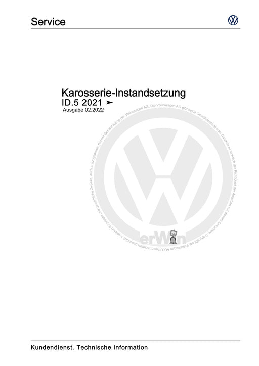 ID.5 (2021+) Reparaturanleitung Karosserie-Instandsetzung