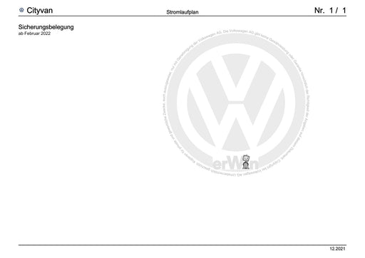 Transporter (2016+) Stromlaufplan Sicherungsbelegung, ab Februar 2022