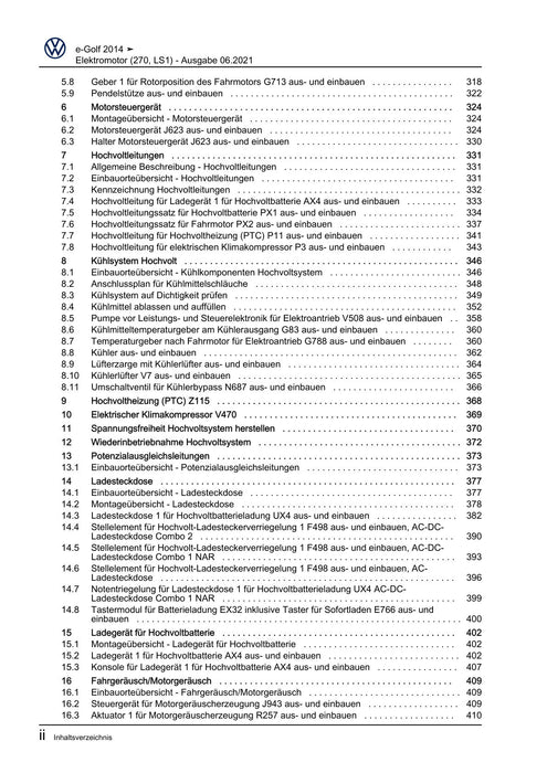 Golf VII (2013+2020)+Golf-Variant-Sportsvan Reparaturanleitung Elektromotor (270, LS1)
