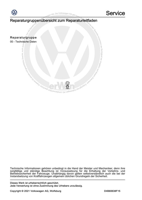 Crafter (2017+) Reparaturanleitung Allgemeine Informationen Lack, Nutzfahrzeuge