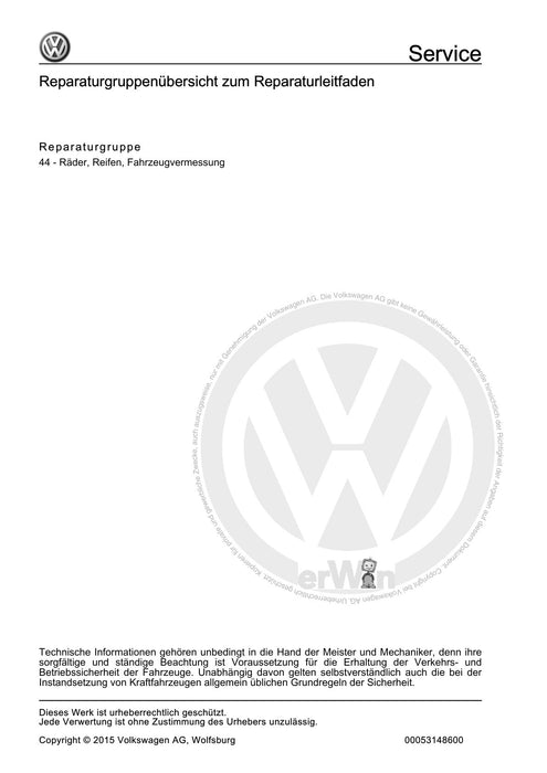 Passat (1994 - 1997) Passat-Passat Variant Reparaturanleitung Ratgeber Räder, Reifen - Archiv