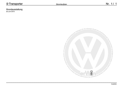 Transporter (2016+) Stromlaufplan Grundausstattung, ab Juni 2015