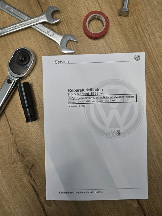 VW Caddy Variant (ab 1998) Reparaturleitfaden 4-Zyl. Dieselmotor Mechanik [Druck]